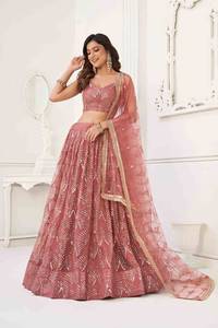 MODE DE MARIAGE À LA RECHERCHE MAGNIFIQUE DANS UN LOOK DE MARIAGE MULTICOLORE LEHNGA/MAXI/MARIÉE SHARARA INDIEN PAKISTANI POUR LES FEMMES OEM ODM - Product Image 5