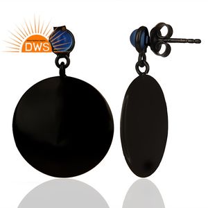 Pendientes colgantes de piedras preciosas de Calcedonia azul Natural de plata esterlina más vendidos, fabricante de joyería personalizada - Product Image 3