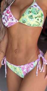 Bikini de luxe de marque célèbre pour femme, maillot de bain d'été deux pièces, ensemble sexy triangle, vêtements de bain pour femmes - Product Image 4