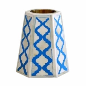 Frascos de velas con incrustaciones de hueso de alta calidad, venta al por mayor, candelabros de decoración del hogar para sala de estar - Product Image 5