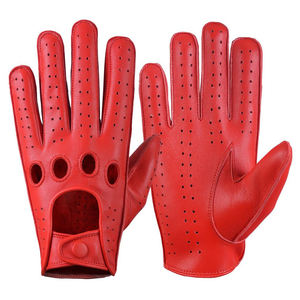 All Sizes Solid Color Leather Driving Gloves <b>Personal</b> <b>Protective</b> <b>Equipment</b> Safety Gloves Driving Made By GLOVES City Pakistan - Product Image 4
