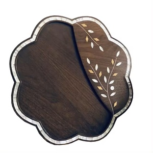 Handcrafted Acacia Wood Chocolate Tray Mother Pearl Inlay Horizontal Rustic Design Serving Platter <b>Sweets</b> Dry Fruits Gifting - Product Image 2