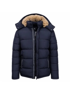 Veste parka d'hiver décontractée pour homme avec capuche doublée en sherpa coupe-vent et respirante - Product Image 3