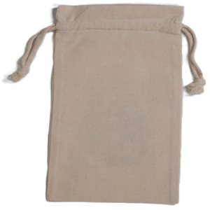 Bolsa de algodón de muselina orgánica ecológica personalizada pequeña tela de Calicó blanca bolsa con cordón logotipo impreso artículo promocional - Product Image 5