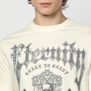 T-shirt en coton de couleur unie pour homme T-shirt décontracté uni à col rond pour homme - Product Image 5