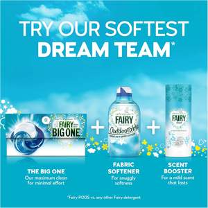 Fairy Non Bio The Big One PODS, Capsules de lessive liquide, 35 lavages, Élimination des taches 2X, Huggably - Product Image 3