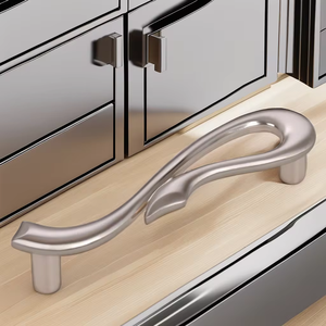 Poignée personnalisée en acier inoxydable et en aluminium pour armoire de cuisine commode chambre à coucher salle de bain meubles d'hôtel inde - Product Image 1