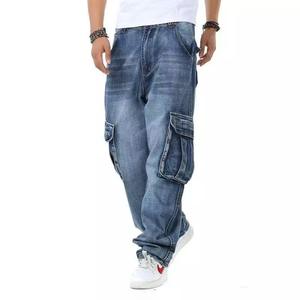 Pantalones Vaqueros Rectos de Corte Regular para Hombre, Ligeros, Diseño Sólido, Estilo Urbano, 100% Algodón, Ecológicos, Transpirables y de Secado Rápido - Product Image 2