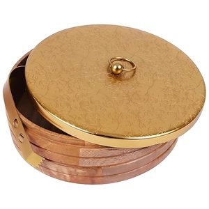 Caja de roti de madera para cocina, caja de roti de madera hecha a mano, caja de roti de madera con tapa para decoración de cocina casera, caja tradicional para chapati - Product Image 3