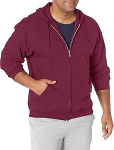 Sudadera con cremallera de estilo deportivo para gimnasio y actividades diarias Sudadera con cremallera en tonos neutros sólidos - Product Image 3