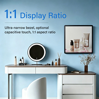 ZDHQ 45.4 Inch Square Digital Signage Kiosk LED Display Smart Android Cloud CMS untuk Penggunaan di Pusat Perbelanjaan