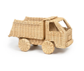 Beau jouet de stockage de conception d'hélicoptère de rotin de style naturel jouet d'hélicoptère tissé en osier mignon pour des cadeaux de Noël d'enfants - Product Image 2