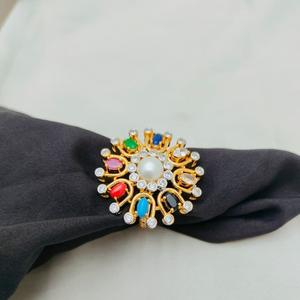 แหวนแฟชั่นชุบทองคุณภาพสูงปรับได้สำหรับคอลเลกชันชุดแต่งงานสำหรับผู้หญิง - Product Image 1