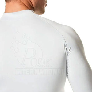 เสื้อรัดรูปสำหรับผู้ชายรุ่นล่าสุด สไตล์สปอร์ตแวร์ น้ำหนักเบา แห้งเร็ว ผลิตจากผ้าสแปนเด็กซ์/โพลีเอสเตอร์ คุณภาพสูง ขายส่ง - Product Image 6
