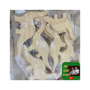 Figuras de animales de madera hechas a mano únicas, juego de juguetes al por mayor para decoración o juego educativo, colección de juguetes de animales de madera - Product Image 6