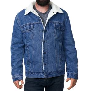 Chaqueta de mezclilla de manga larga unisex en estilo vintage único cuello alto bordado tallas todas para hombres parejas otoño-desgaste al por mayor - Product Image 5