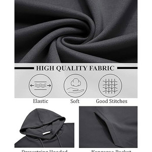 Sudaderas con capucha para hombre Sudadera con capucha informal de manga larga Sudadera con capucha Waffle Knit con bolsillo Sudadera con capucha de algodón para hombre - Product Image 4