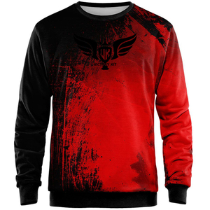 เสื้อสเวตเตอร์คอกลมคอตตอนผ้าฟลีซ100% ของผู้ชายเสื้อแฟชั่นซับลิเมชันเป็นมิตรต่อสิ่งแวดล้อมชุดแนวสตรีทแวร์ฤดูหนาว - Product Image 2