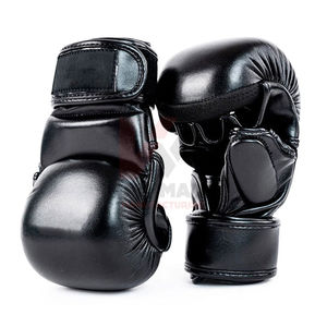 Fabricant de services OEM, gants de MMA sur mesure, en cuir PU imperméable, fermeture à boucle, gants de boxe pour l'entraînement et le sparring - Product Image 1