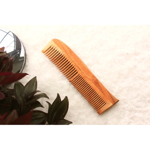 Masajeador de madera para desenredar el pelo cepillo para el cuero cabelludo cepillo portátil para el cabello sándalo de dientes anchos naturales peine de madera con mango - Product Image 4