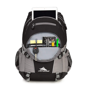 กระเป๋าเดินทางโพลีเอสเตอร์ทันสมัยสี2024สีดำและสีเทามีซิปใส่ของได้เยอะ - Product Image 3