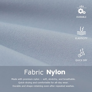 Shorts de yoga à compression taille haute |   Taille élastique avec cordon de serrage pour un effet ventre plat |   Spandex et nylon respirants |   Logo personnalisé OEM ODM - Product Image 5