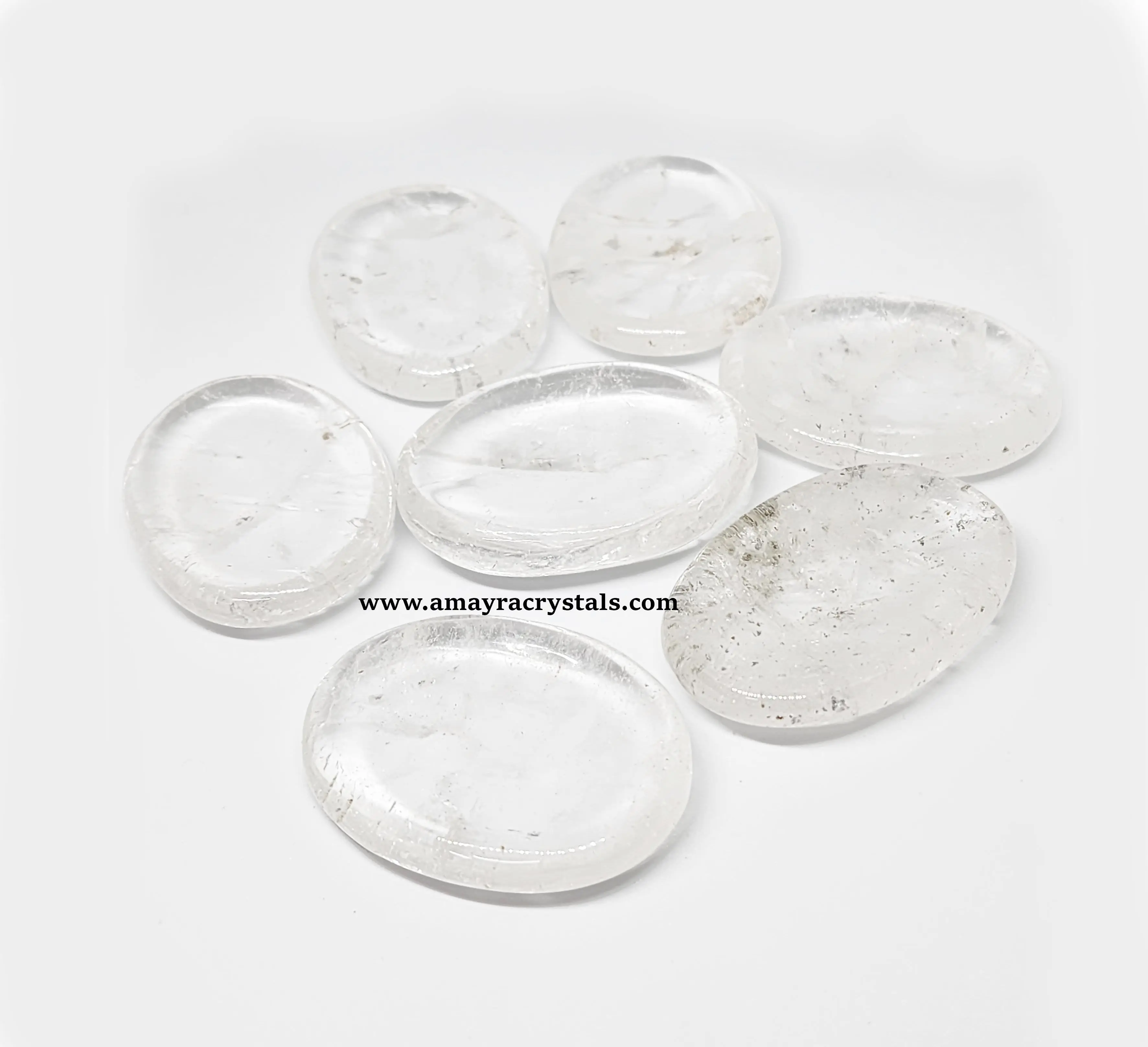 Clear Quartz Thumb Worm Stone Natural Handgemaakte Worp Steen Voor Meditatie Spritual Seven Chakra Kopen Van Amayra Kristallen India