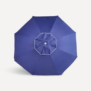 <span class=keywords><strong>Parasol</strong></span> de <span class=keywords><strong>plage</strong></span> bleu en aluminium avec cadre en fibre de verre de luxe de 8 pieds, protection UV, portable avec sac de transport, vente en gros - Product Image 3