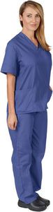 Uniformes médicaux de soins infirmiers à la mode pour femmes ensembles de gommage en gros vêtements d'hôpital en denim coton polyester - Product Image 2