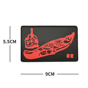 Insignias de PVC Suave Resistentes al Agua de Alta Calidad al por Mayor, Insignias Personalizadas Bordadas - Product Image 4