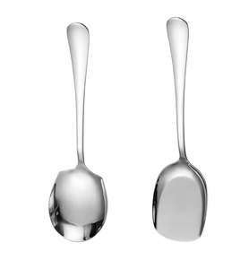 ช้อนสแตนเลสสำหรับเสิร์ฟอาหารค่ำช้อนกลม - Product Image 6