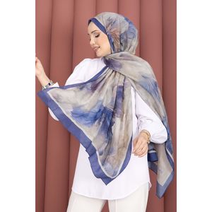 ชุดผ้าพันคอแฟชั่นลายดอกไม้เอลซ่า พร้อมลายต้นไม้ในกระถาง - Product Image 1