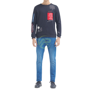 เสื้อสเวตเชิ้ตผู้ชายไซส์ใหญ่ ผ้าฝ้ายออร์แกนิค 100% ซับในขนแกะ ป้องกันรอยยับ ทอลายเรียบ  แบบสั่งทำพิเศษ เป็นมิตรต่อสิ่งแวดล้อม - Product Image 1