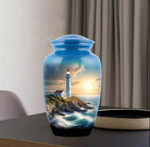 light house <b>urn</b> <b>for</b> <b>ashes</b> Adult Cremation <b>Urn</b> - Large Memorial Funeral Burial <b>Urns</b> - Product Image 2