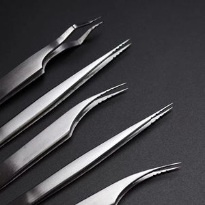Pinzas de belleza de acero inoxidable de moda moderna con agarre fuerte para dar forma precisa a las cejas y fijar las pestañas - Product Image 6