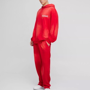 Survêtement d'Entraînement Personnalisé avec Soleil, Vêtements de Sport de Running de Qualité Supérieure, avec Pull, Nouveau Design à la Mode, Ensemble de 2 Pièces Surdimensionné - Product Image 4