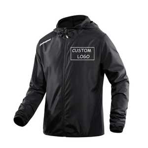 2025 Custom Logo Lightweight <b>Windbreaker</b> Jacket for Men Breathable Windproof Waterproof for <b>Beach</b> Running Sets with Tracksuits - Product Image 1