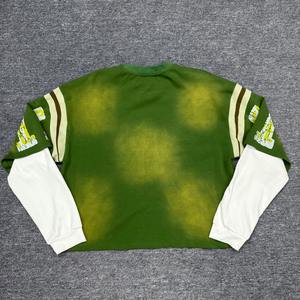 Camisetas Personalizadas de Corte Cuadrado, Estilo Holgado, de Algodón 100%, 300 GSM, Lavado Ácido, Hombros Caídos, Doble Capa, para Hombre - Product Image 5