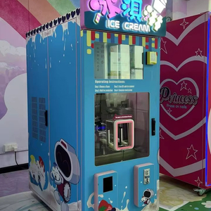 Compre una máquina expendedora de helados refrigerada para interiores y exteriores con varios sabores disponibles Sistema de pago de monedas en efectivo con tarjeta - Product Image 1