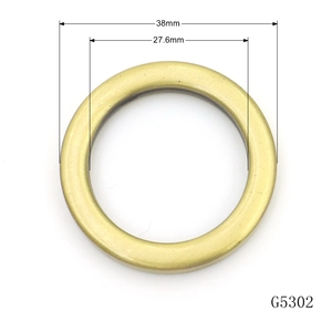 Anillos Circulares Planos de Latón Antiguo sin Costuras de 38 mm, Anillos de Alta Resistencia de Aleación de Zinc Fundido a Presión para Herrajes de Bolsos - Product Image 2