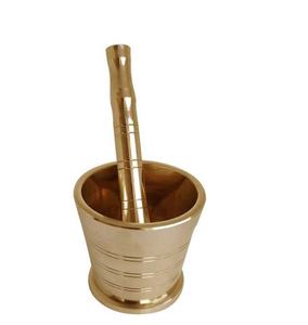 Mortero de Metal de latón de diseño antiguo más vendido para cocina, molinillo de hierbas, herramienta y trituradora de medicina, uso de mortero - Product Image 3