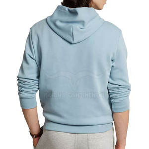 Sudadera con capucha en relieve para hombre con diseño OEM personalizado de calidad superior Ajuste cómodo Sudadera con capucha en relieve ligera para hombre - Product Image 2
