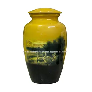 Autocollant personnalisé de haute qualité Urnes funéraires classiques pour cendres humaines avec photo Urnes funéraires - Product Image 2