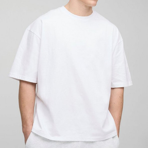 เสื้อยืดผ้าฝ้าย100% สำหรับผู้ชายเสื้อยืดบ็อกซี่ไม่มีลาย270gsm โอเวอร์ไซส์ออกแบบได้ตามที่ต้องการ - Product Image 1