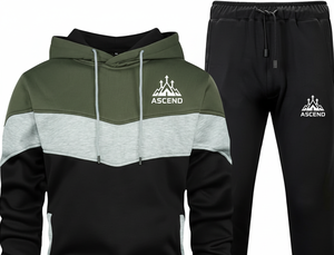 Survêtement en coton unisexe personnalisé |   Ensemble jogging à capuche en molleton épais respirant et antibactérien |   Streetwear d'hiver - Product Image 3