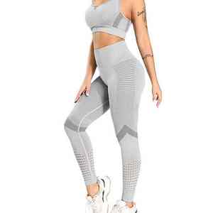 ชุดโยคะน้ำหนักเบาคุณภาพสูงสำหรับผู้หญิงปรับแต่งสีระบายอากาศขนาดพลัสไซส์สไตล์ลำลองแบบย้อนกลับได้สำหรับยิม - Product Image 4