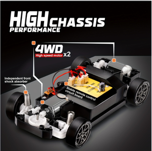 سيارة سباق ABS بجهاز تحكم عن بعد ببطارية سيارة سباق بجهاز تحكم عن بعد مع سيارة لعبة أحادية المستوى - Product Image 5