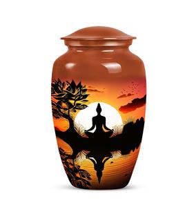 โกศใส่เถ้ากระดูกพระอาทิตย์ตกดินสำหรับผู้ใหญ่ผู้หญิงผู้ชายที่เผาศพโกศใส่เถ้ากระดูกสำหรับใส่ในงานศพของผู้หญิงผู้ชายตกแต่งด้วยขนาดที่กำหนดเองได้ - Product Image 1