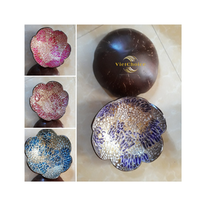 Wholesale Premium Coconut Shell <b>Bowl</b> Spoon Handmade Kitchen Crafts <b>Fruit</b> Salad Noodle Rice Stocked by Vietnam Manufacturer - Product Image 5