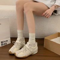 Chaussures décontractées polyvalentes pour femmes, style coréen, avec semelle rehaussante, modèle rétro, bout rond, été 2026, pour l'extérieur, stock étranger